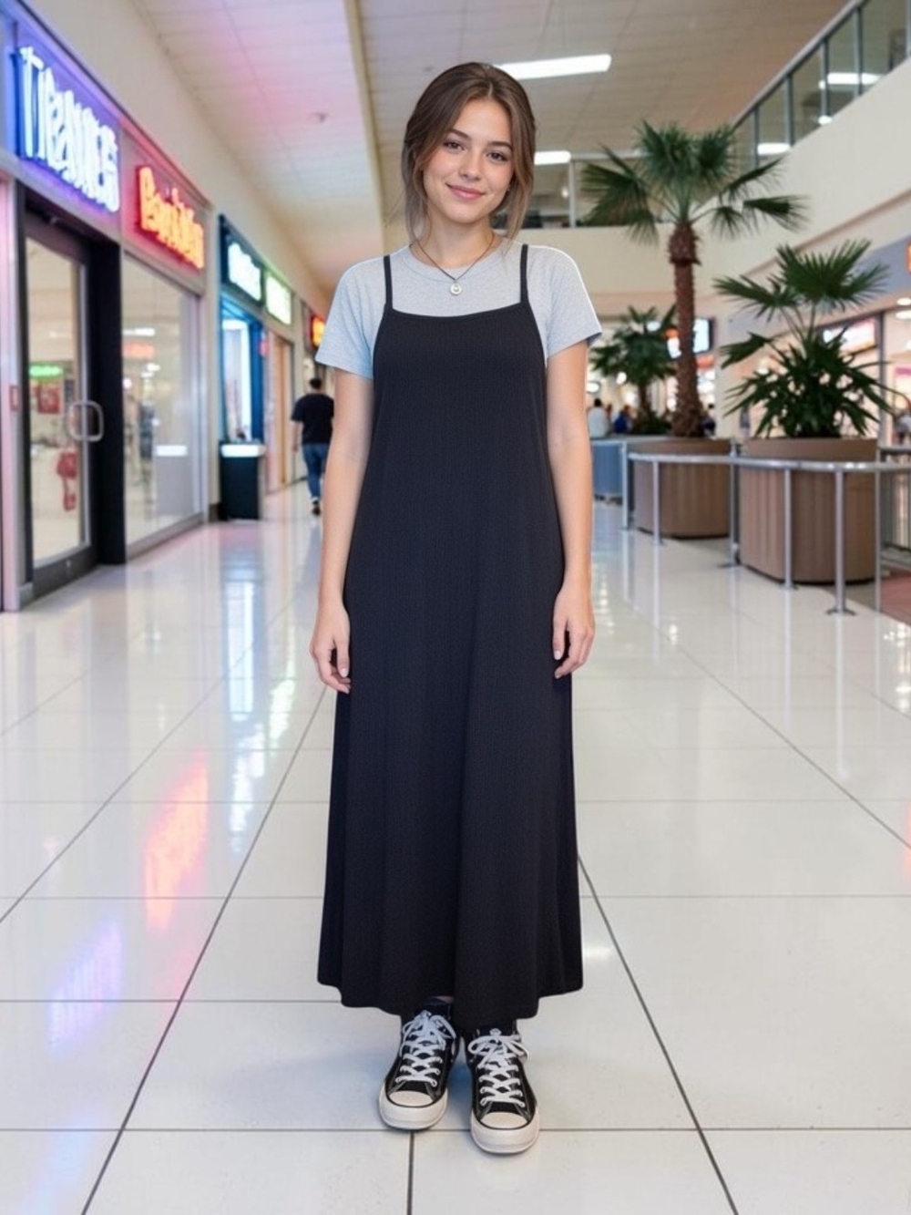 The Drop Loose Fit " Leslie Midi Dress